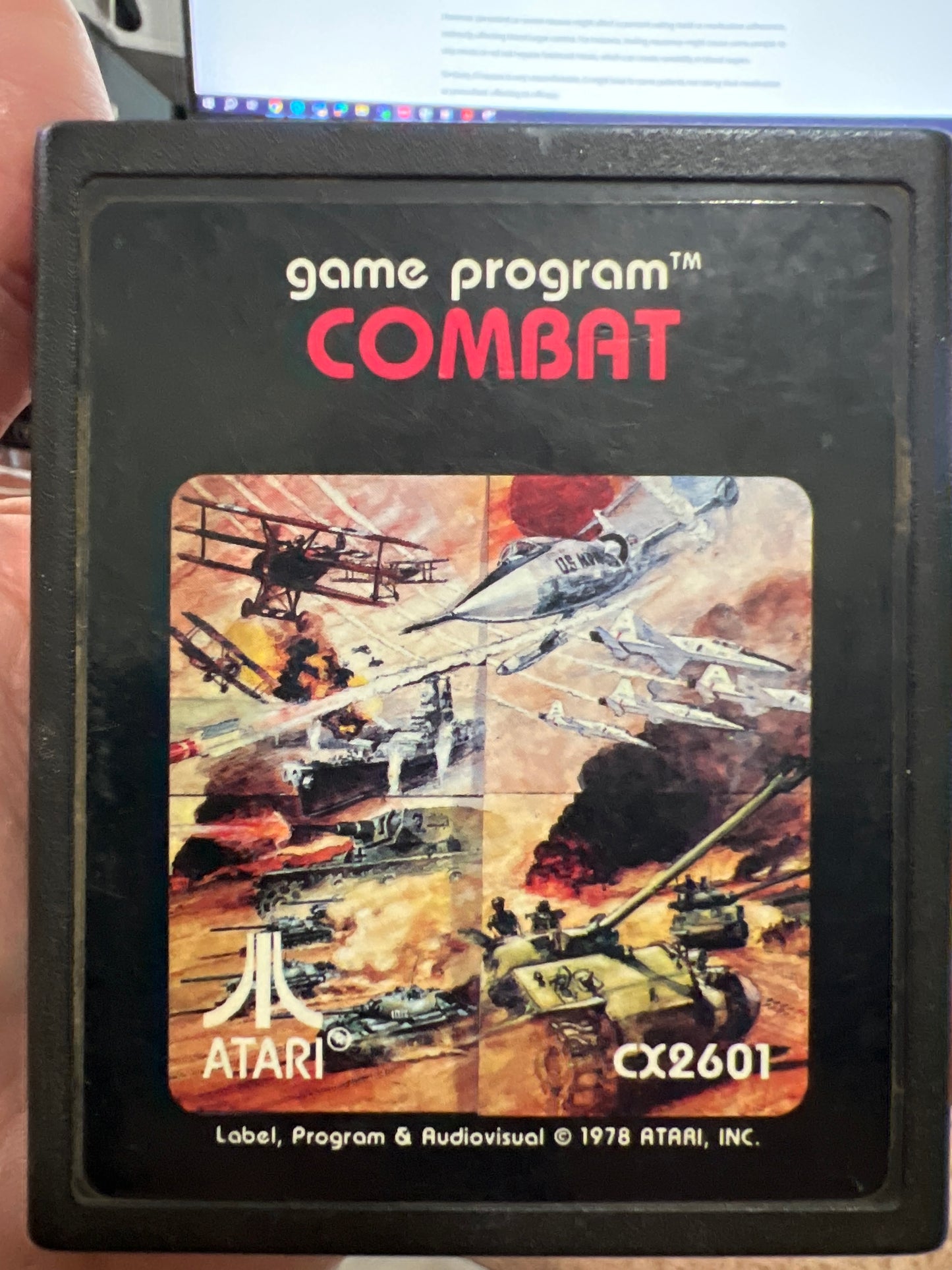 Combat for Atari 2600, Cartridge Only, Picture Label Tested Combined Shipping