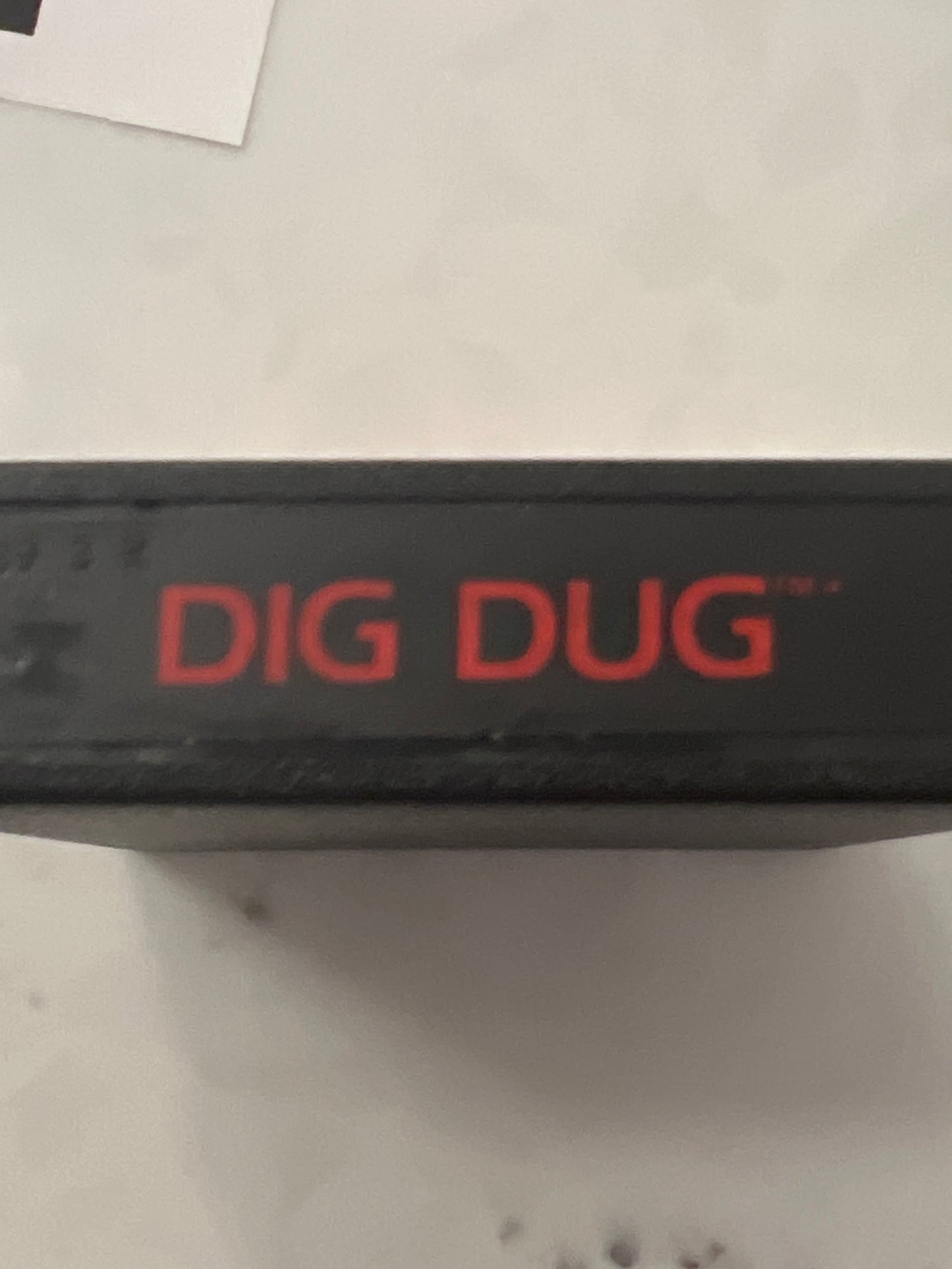 Vintage Dig Dug Atari 2600 Video Game Cartridge Tested on Atari 2600+