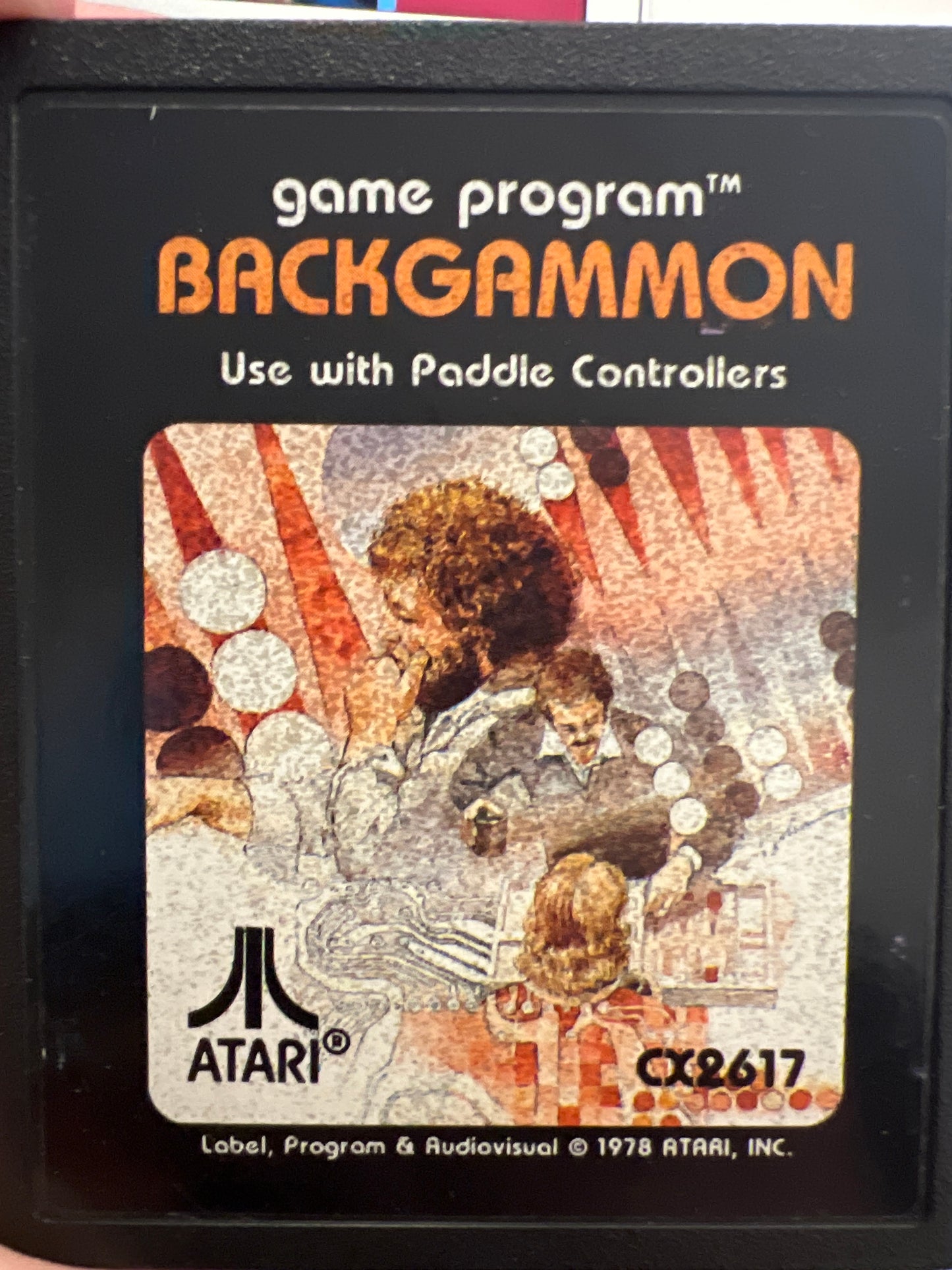 Backgammon (Atari 2600) picture Label