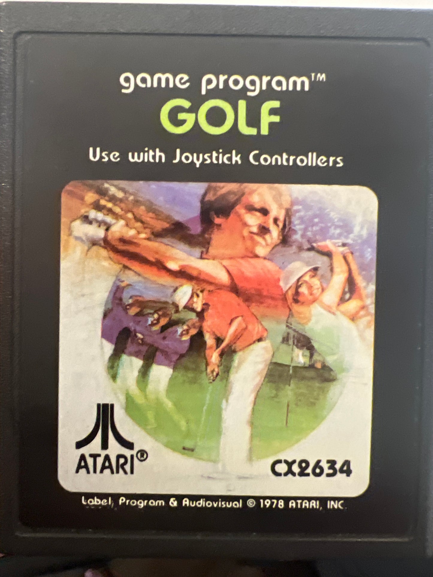 Atari 2600 GOLF 1986 Atari Corp (Picture Label) tested on Atari 2600+