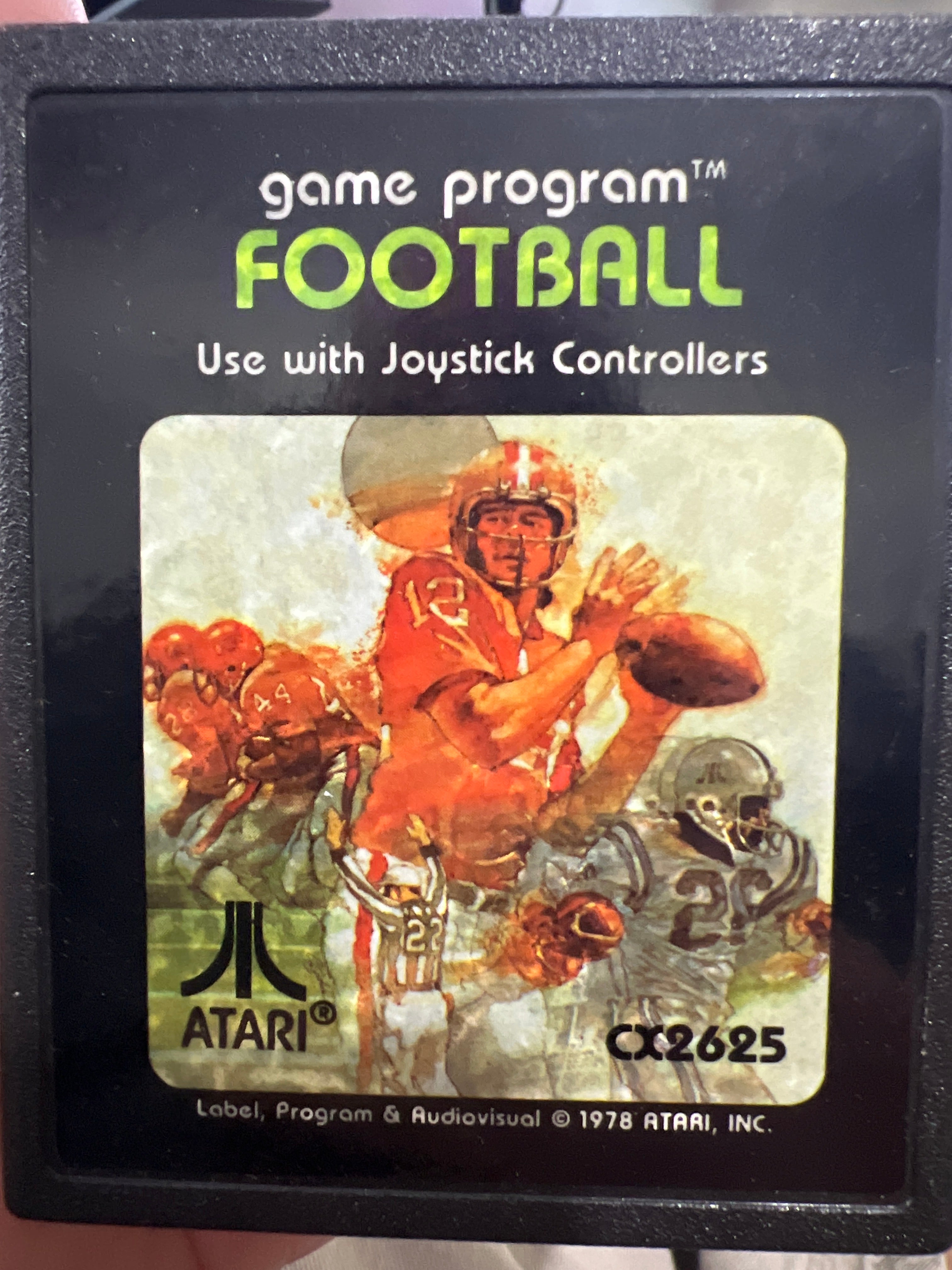 Football Atari 2600 1978 Picture Label Chicago Atari Store Football atari 2600 1978 picture label chicago atari store