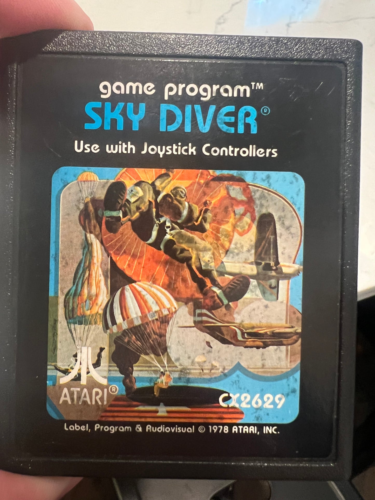 Sky Diver for Atari 2600 tested Picture Label
